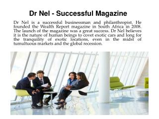 Dr Nel - Successful Magazine