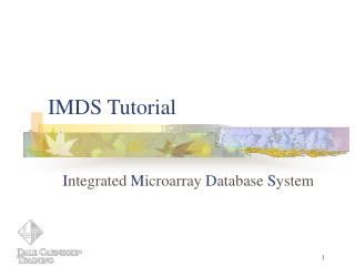 IMDS Tutorial