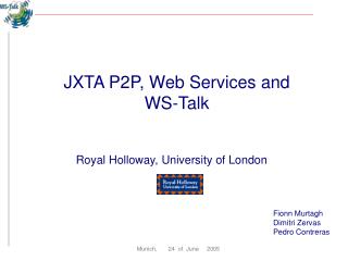 JXTA P2P, Web Services and WS-Talk