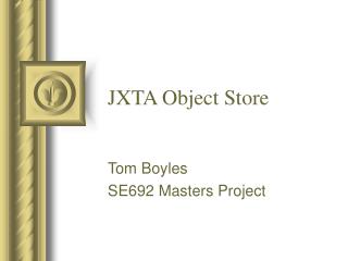 JXTA Object Store