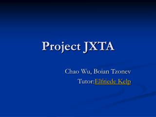 Project JXTA