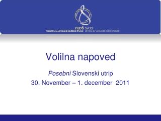 Volilna napoved