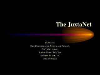 The JuxtaNet