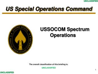 USSOCOM Spectrum 	Operations