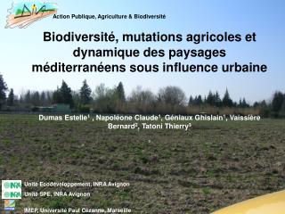 Action Publique, Agriculture &amp; Biodiversité