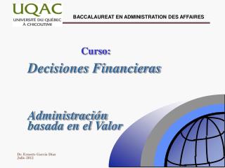 Decisiones Financieras