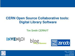 CERN Open Source Collaborative tools: Digital L ibrary S oftware