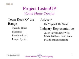 Project ListenUP Visual Music Creator