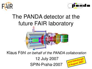 The PANDA detector at the future FAIR laboratory