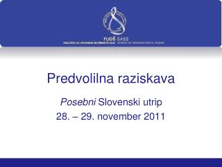 Predvolilna raziskava