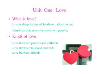 Unit One Love