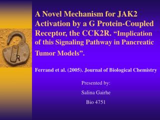 Ferrand et al. (2005). Journal of Biological Chemistry
