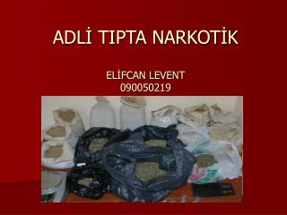 ADLİ TIPTA NARKOTİK ELİFCAN LEVENT 090050219