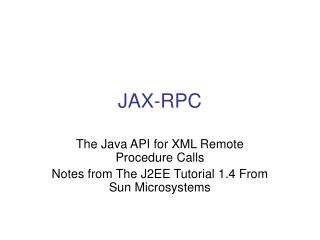 JAX-RPC
