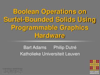 Boolean Operations on Surfel-Bounded Solids Using Programmable Graphics Hardware