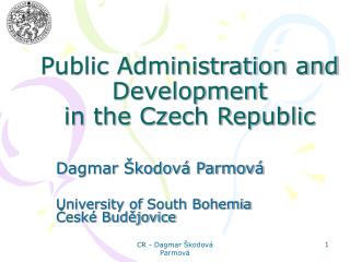 Public Administration and Development in the Czech Republic