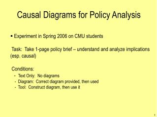 Causal Diagrams for Policy Analysis