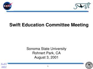 Swift Education Committee Meeting