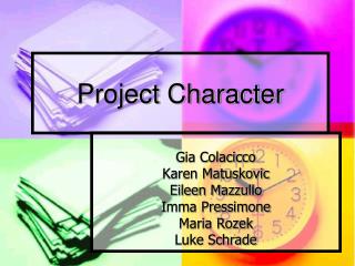Project Character