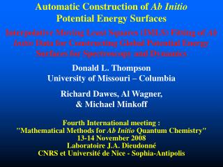 Automatic Construction of Ab Initio Potential Energy Surfaces