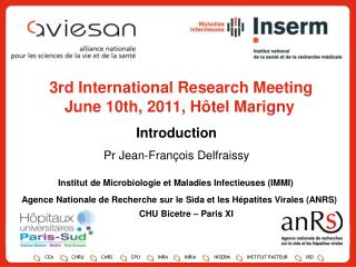 3rd International Research Meeting June 10th, 2011, Hôtel Marigny