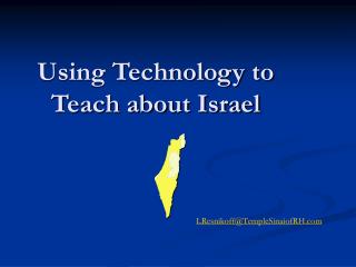 Using Technology to Teach about Israel