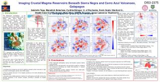 Imaging Crustal Magma Reservoirs Beneath Sierra Negra and Cerro Azul Volcanoes, Gal a pagos