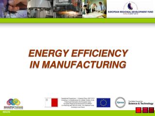 ENERGY EFFICIENCY IN MANUFACTURING