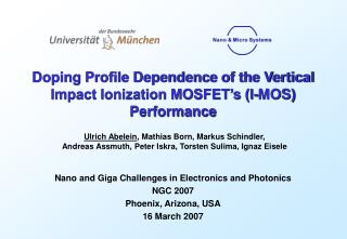 Doping Profile Dependence of the Vertical Impact Ionization MOSFET’s (I-MOS) Performance