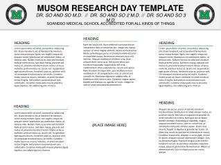 MUSOM RESEARCH DAY TEMPLATE