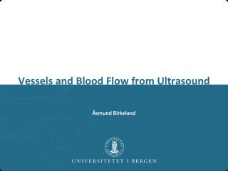 Vessels and Blood Flow from Ultrasound