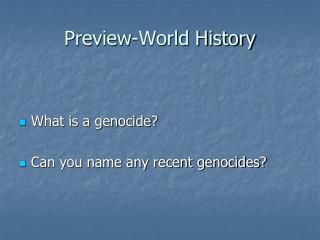 Preview-World History