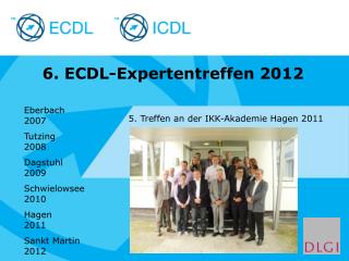 6. ECDL-Expertentreffen 2012