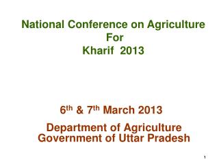 Department of Agriculture Government of Uttar Pradesh