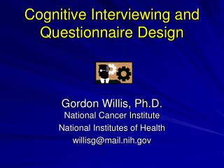 Cognitive Interviewing and Questionnaire Design