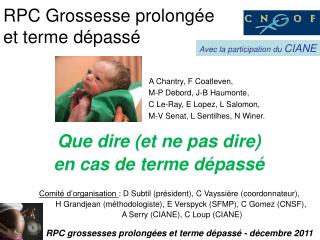 RPC Grossesse prolongée et terme dépassé