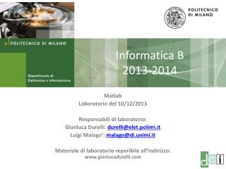 Informatica B 2013-2014