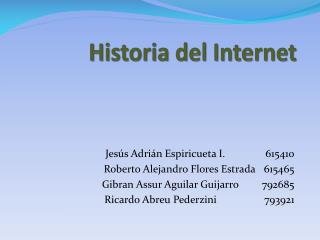 Historia del Internet