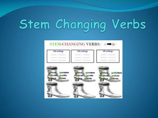 Stem Changing Verbs