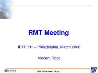 RMT Meeting