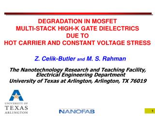 Z. Celik-Butler and M. S. Rahman