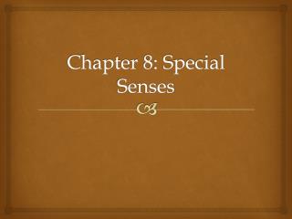 Chapter 8: Special Senses