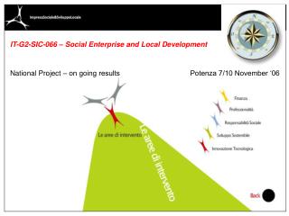National Project – on going results Potenza 7/10 November ‘06