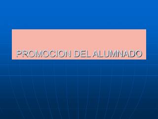 PROMOCION DEL ALUMNADO