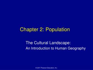 Chapter 2: Population