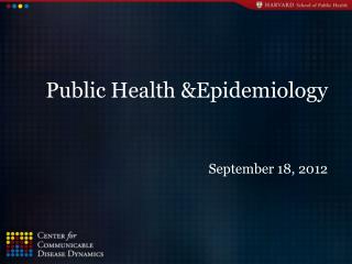 Public Health &amp;Epidemiology