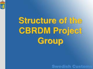 Structure of the CBRDM Project Group