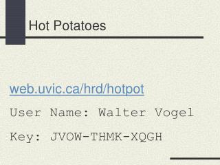 Hot Potatoes