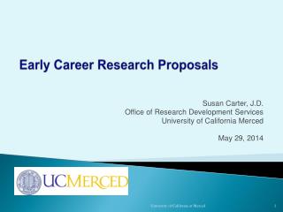 Early Career Research Proposals