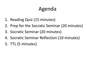 Agenda